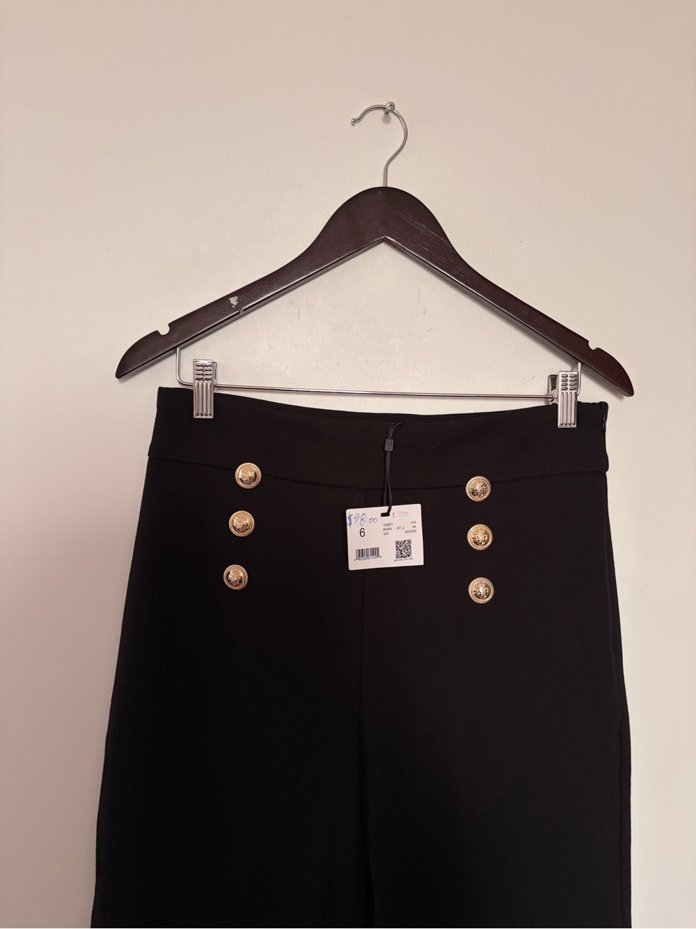 NWT Melanie Lyne Soho Button Detail Pants - Size 6 - Picture 7 of 11